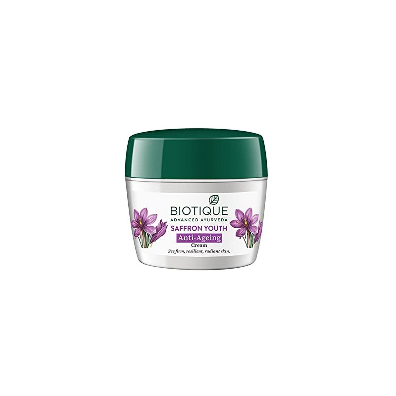 Biotique Bio Saffron Youth Dew Visibly Ageless Moisturizer, 170 gm/
