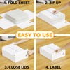 SpaceAid 6 Pack Bed Sheet Organizers and Storage, Foldable Sheet