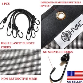 MODERN WAVE Central Air Conditioner Cover for Outside Units 36 x 36 - Top Universal Outdoor AC Cover Defender (Mesh, 36" x 36")