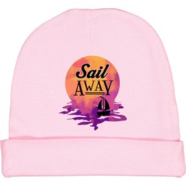 inktastic Sailing Boating Maritime Tropical Sunset Baby Beanie Hat Small Pink 45c54