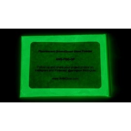 Glow In The Dark Pigment Powder - 12g - Neutral And Fluorescent Colors (Fluorescent Green)