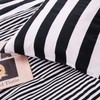 NTBAY 2 Pieces 100% Brushed Microfiber Striped Single Duvet Cover