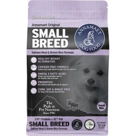 Annamaet Original Small Breed Salmon Formula Dry Dog Food, (Salmon & Brown Rice), 12-lb Bag