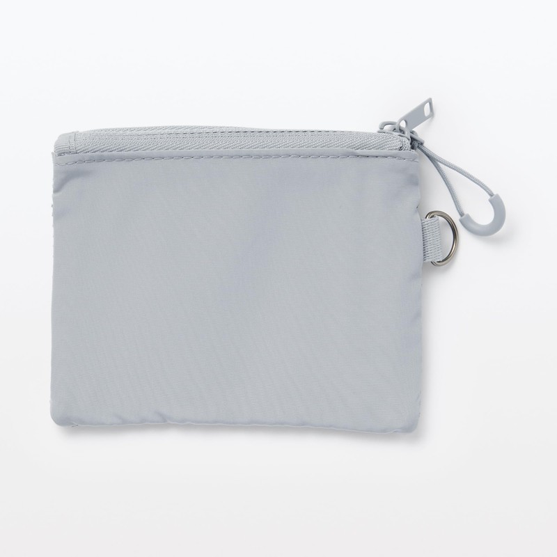 MUJI Polyester Double Zipper Case Grey S OHG87A3S