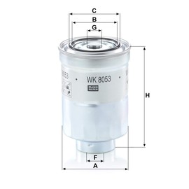 Original MANN-FILTER Fuel filter WK 8053 z – Fuel filter set with gasket / gasket set – For Passenger Cars