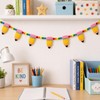 Back to School Classroom Garland Felt Pencil Pom Pom Hanging
