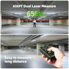 656ft/200M Dual Laser Distance Measuring Tool, Huepar Professional Rechargeable Digital