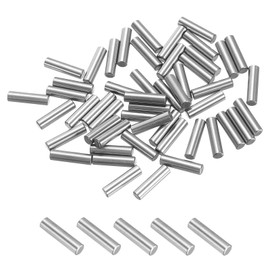 PATIKIL Metal Dowel Pins 3x12 Mm, 100 Pcs 304 Stainless Steel Shelf Support Peg Fasten Elements for Bookshelf Shelves Cabinet Closet Fixing Component Position, Silver