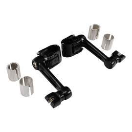 TCT-MOTORPARTS Black 22mm 30mm 35mm Foot Peg Footrests Mount Fit For Honda Goldwing 1800 GL1800