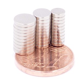 Brudazon 60 Mini Disc Magnets Set 4 x 1 mm + 5 x 1 mm + 6 x 1 mm N52 Strongest Level Neodymium Magnets Ultra Strong Power Magnet for Model Making Crafts Magnetic Disc Extra Strong