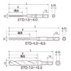 TOP ETD-3.6 ETD-3.6 Hex Shank for Electric Drills, Iron Work