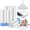 100 Count Litter Box Robot 4 and 3 Waste Bags,