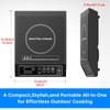 BOOROS Portable Induction Cooktop 1800W Induction Hot Plates for Countertop,9.6-Inch