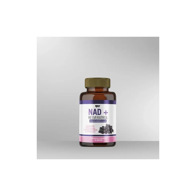 Nad Resveratrol Premium 9 Ingredientes 60 Tabs 3 Pack
