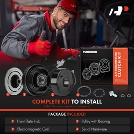 A-Premium Air Conditioner AC Compressor Clutch Kit Compatible with Toyota RAV4 1998 1999 2000, 2.0L