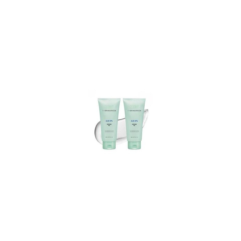 BRING GREEN Aloe 97% /Pink Aloe 96% Soothing Gel 300ml*2ea,