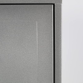 MUNDO IN MUEBLES Archivero Metálico de Oficina Tamaño Carta 2 Gavetas con Ruedas, Archivero Vertical, Pedestal Metálico Organizador (Gris) 15478      