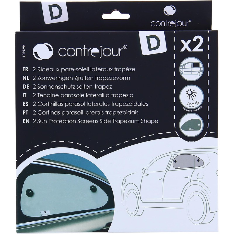 Contrejour 463601 2 Side-Window Sun Shades Shaped