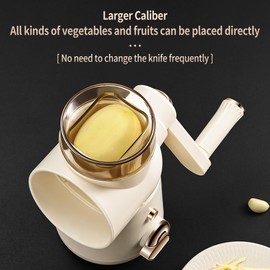 BOMANSI BOMS Rotary Cheese Grater, Rotary Grater for Kitchen, Kitchen Grater Vegetable Slicer with 3 Drum Blades, Round Mandoline Slicer & Food Chopper for Kitchen, Fast Cutting Cheese Shredder