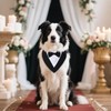 YKYUASD Dog Tuxedo Bandana Collar with Bow Tie Formal Wedding
