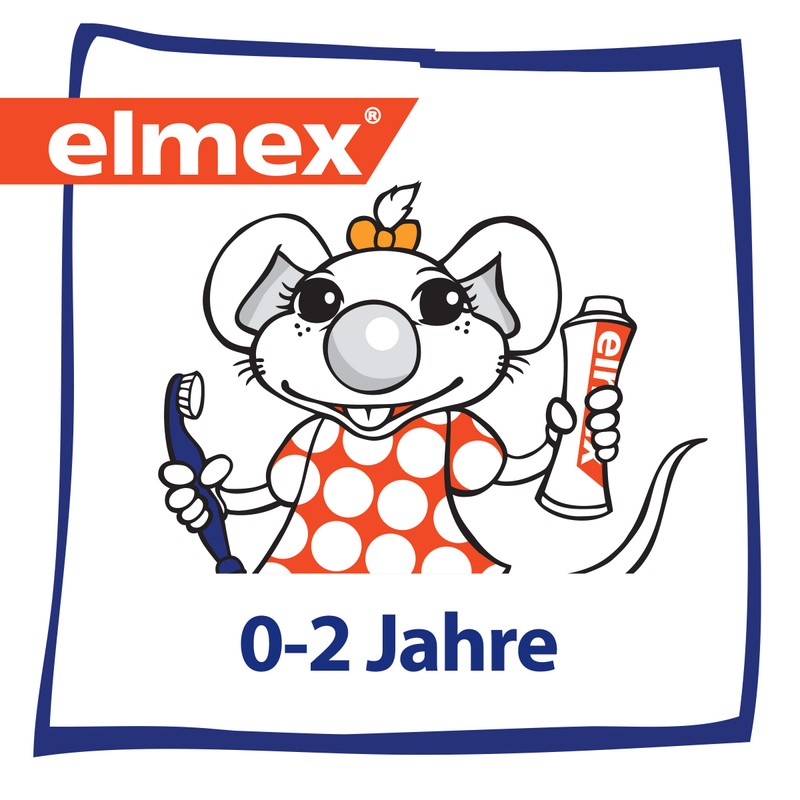 elmex Lern-Zahnbürste, weich, 6 Stück - Zahnbürste für Kinder von