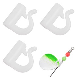 200pcs Quick Change Spinner Clevis Easy Spin Fishing Clevis Plastic Quick Snaps for Spinner Blades Crawler Harness Walleye Rig Spinner Making Speed Clevis