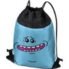 LOGOVISION Rick And Morty Mr. Meeseeks Face Drawstring Backpack Sports