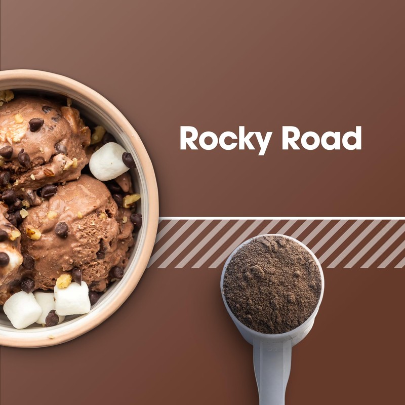 Optimum Nutrition Gold Standard 100% Whey Protein Powder, Rocky Road,