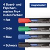 magnetoplan Board and Flipchart Marker PRO+, Pack of 4, All-Round