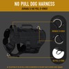 DNALLRINO No Pull Tactical Dog Harness for Medium and Large