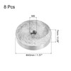 sourcing map M8 Thread 40 mm Diameter Round Shape Aluminium