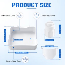 3PCS Washing Machine Drain Tray, Leak Proof Non-Slip Drainage Tray