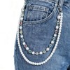Layered Pants Chain Hip Hop Gothic Wallet Chain Metal Pearl