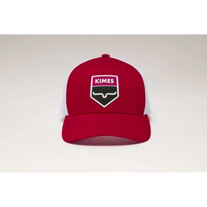 Kimes Ranch Caps Asjustable Snapback Wedge Trucker Hat - Red