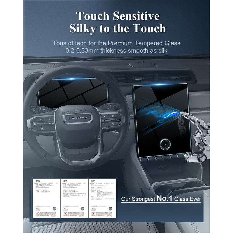BIBIBO 2Pcs for 2025 GMC Terrain Screen Protector 2025 2026