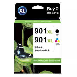 Firstoner 2 Pack 901XL Ink Cartridges For HP Officejet J4550 J4580 J4624 J4540 J4500 Lot