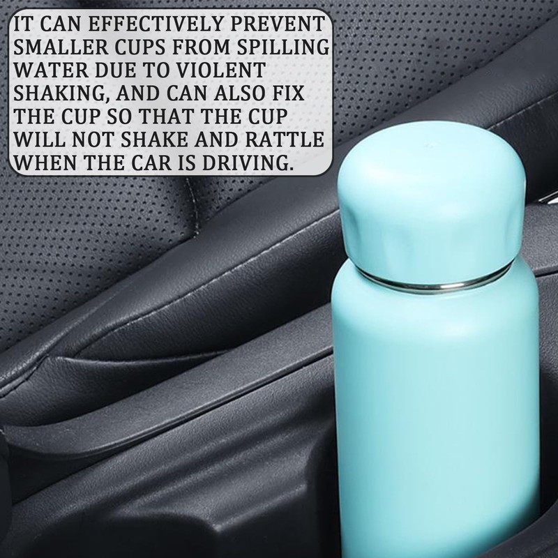 Msyuusr 3PCS Car Cup Holder Insert, Silicone Elastic Flexible Non-Slip