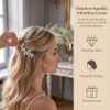 Silver Rhinestone Hair Clips, Elegant Crystal Bridal Hair Accessories