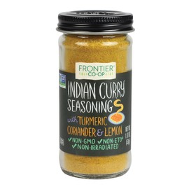 Frontier Co-op Indian Curry Seasoning, 1.87 Ounce Bottle, Complex Flavor with Turmeric, Coriander and Lemon