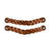 Brute Strength - Leather Drawer Pulls - Braided - Cognac