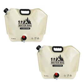 ALMLWIAJ Water Container, 5L-8L Collapsible Drinking Car Water Carrier Container, Outdoor Folding Water Bag for Sport, Hiking, Camping, BBQ, Picnic (khaki 8L)