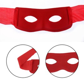 Lezevn 4pcs Ninja Style Face Mask Multicolor Adjustable Half Masks Superhero Cosplay Party Dress up Accessories
