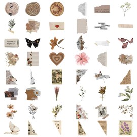 Sticker Aesthetic Stickers, Scrapbook Accessories, Scrapbooking Bullet Journal Accessories, Vintage Journaling Photo Album, Scrapbook Stickers Book for Kindle Sticker Set, Life Reading Bullet Journal