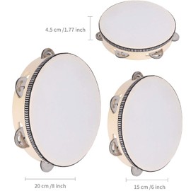 2-piece hand drum for children, hand drum percussion, tambourine drum, wooden hand drums, tambourine percussion, handheld tambourine, wooden tambourine with bells, drum