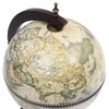 FAMIROSA Tabletop Globe Bar Wine Stand Eucalyptus Wood Green