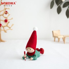 NORDIKA nisse Nordica Nisse Christmas Wooden Doll Doodle Boy Joy to the world
