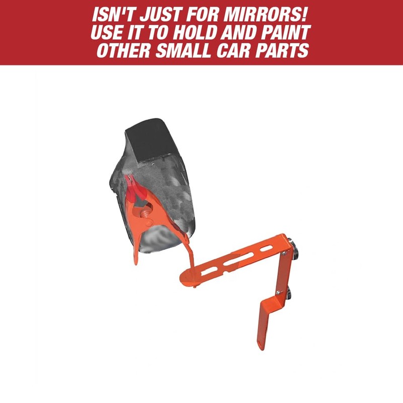Lauco Paint-N-Stick Side View Mirror Stand Holder With Clamp, Autobody