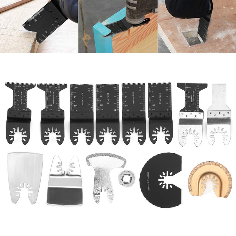 15pcs Universal Oscillating Saw Blades Multifunctional High Carbon Steel Cutting