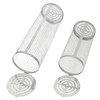 2PCS BBQ Net Tube Stainless Steel Barbecue Grill Basket Rolling