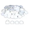 FindingKing 100 White Puff Earring Cards & Display Tray